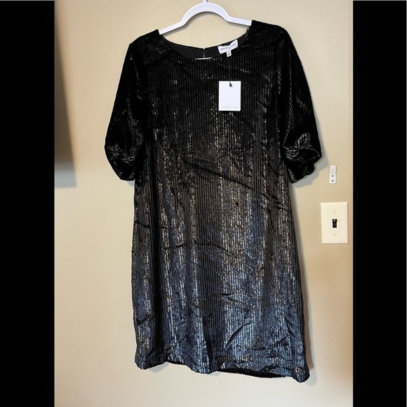 Gibson Latimer Shimmer Velvet Dress NEW - Picture 3 of 9